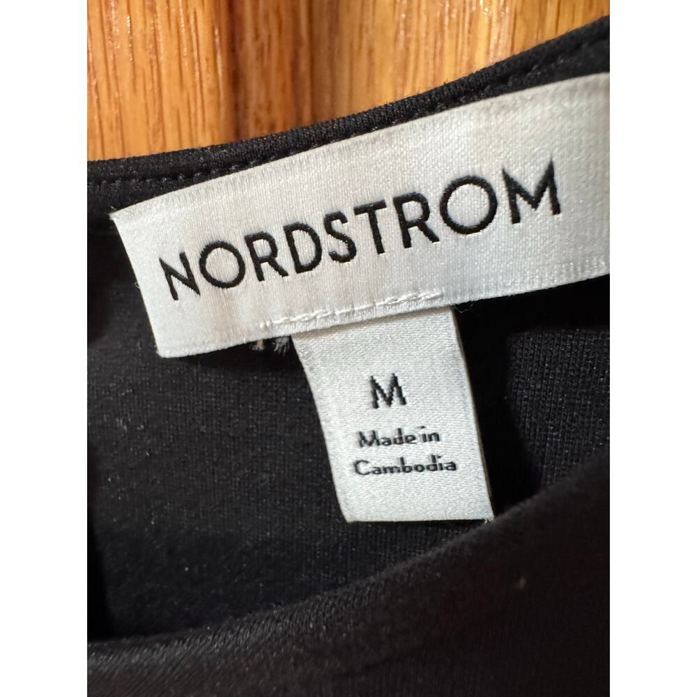 Nordstrom Black Sleeveless Mixed Media Dress - Medium (new) - Picture 6 of 7